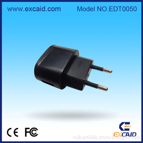 CE Approval 5V 1A USB Travel Charger for EU Standard